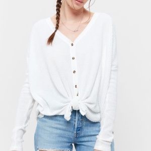 Urban Outfitters White Waffle Shirt